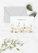 Delicate Floral Thank You Cards