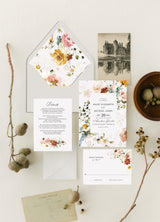 Wildflower Summer Botanical Wedding Invitation Set