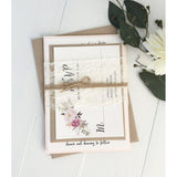 Pink Floral Invitation, We Do-Wedding Invitation Suite-Love of Creating Design Co.