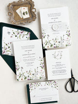 Wildflower Floral Wedding Invitation Suite