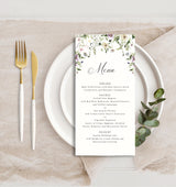 Wildflower Wedding Invitations, Floral Wedding Invitation Suite Instant Download