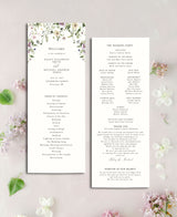Wildflower Wedding Invitations, Floral Wedding Invitation Suite Instant Download