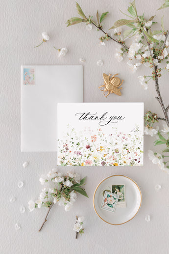 Wildflower Thank You Notes