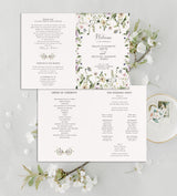 Wildflower Wedding Invitations, Floral Wedding Invitation Suite Instant Download